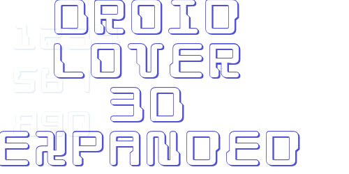 Droid Lover 3D Expanded-font-download