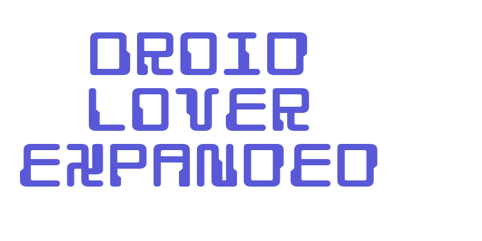 Droid Lover Expanded Font Download