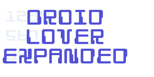 Droid Lover Expanded-font-download