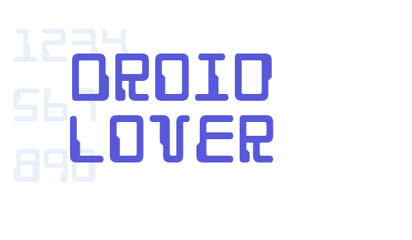 Droid Lover font free