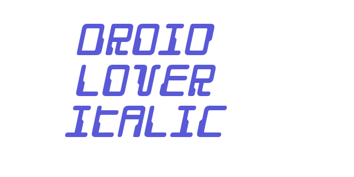 Droid Lover Italic Font Download