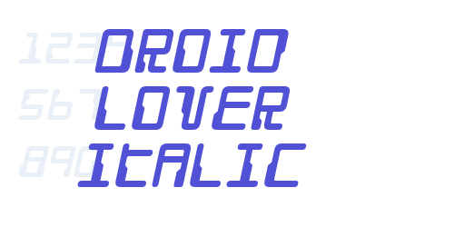 Droid Lover Italic-font-download