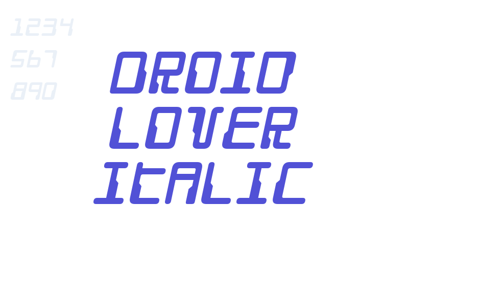 Droid Lover Italic-font-download