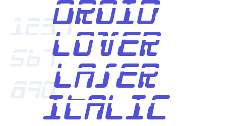 Droid Lover Laser Italic-font-download