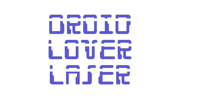 Droid Lover Laser Font Download