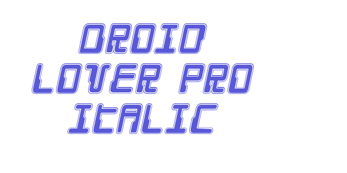 Droid Lover Pro Italic Font Download