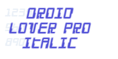 Droid Lover Pro Italic-font-download