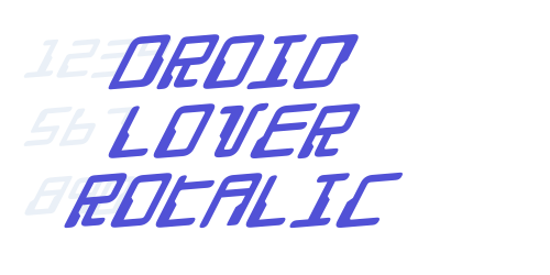 Droid Lover Rotalic-font-download