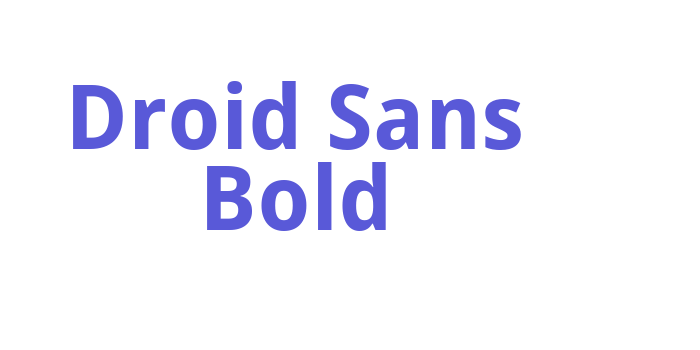 Droid Sans Bold Font Download