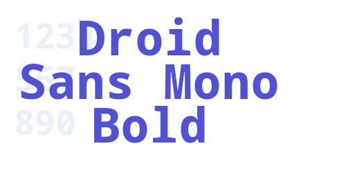 Droid Sans Mono Bold-font-download
