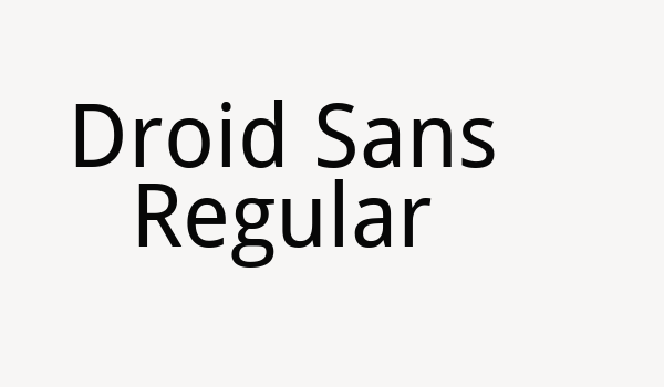 Droid Sans Regular Font