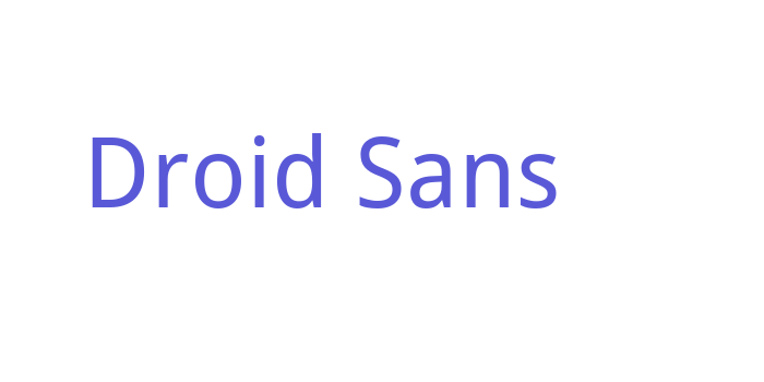 Droid Sans Font Download