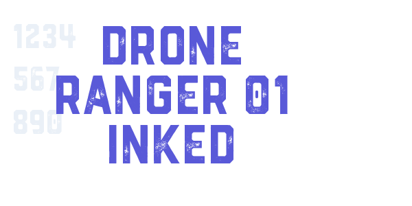 Drone Ranger 01 Inked font free