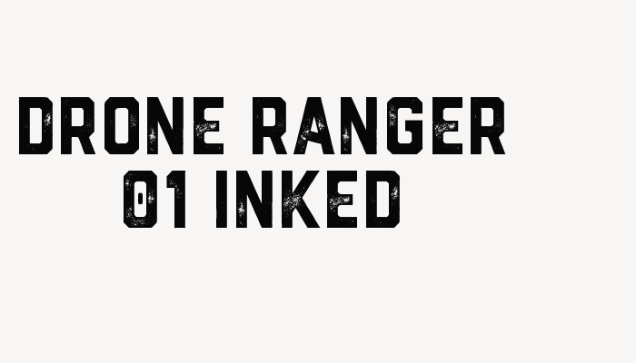 Drone Ranger 01 Inked font download