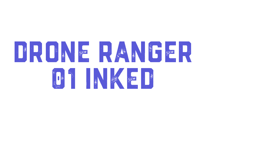 Drone Ranger 01 Inked Font