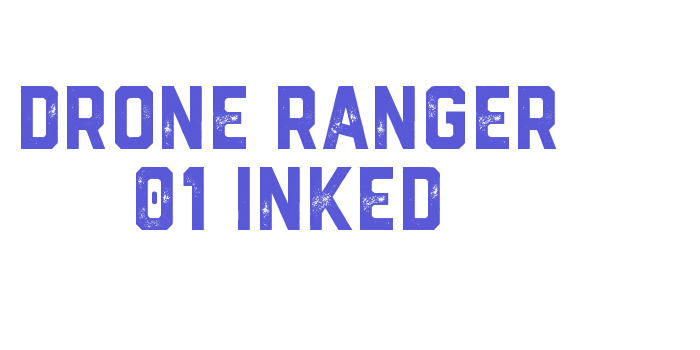 Drone Ranger 01 Inked Font Download