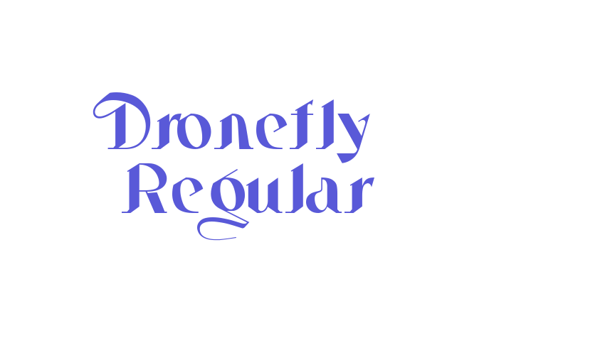 Dronefly Regular Font Download