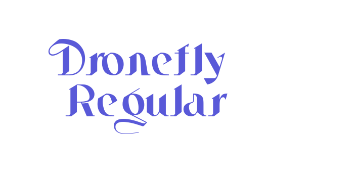 Dronefly Regular Font Download