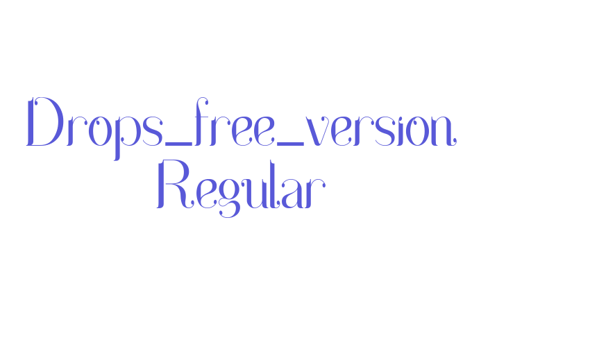 Drops_free_version Regular Font