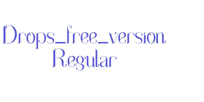 Drops_free_version Regular Font Download