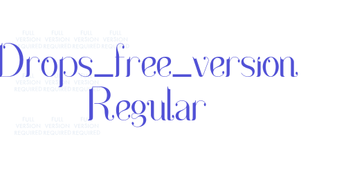 Drops_free_version Regular-font-download