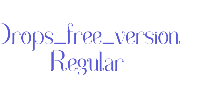 Drops_free_version Regular Font