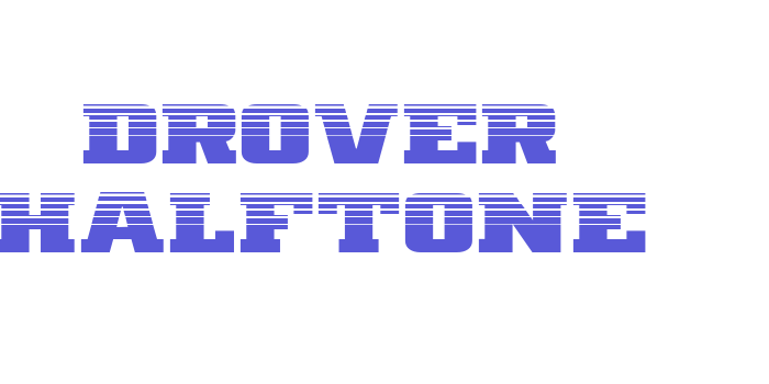 Drover Halftone Font Download