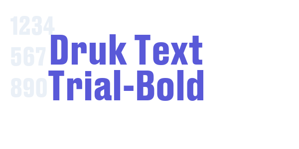 Druk Text Trial-Bold font free