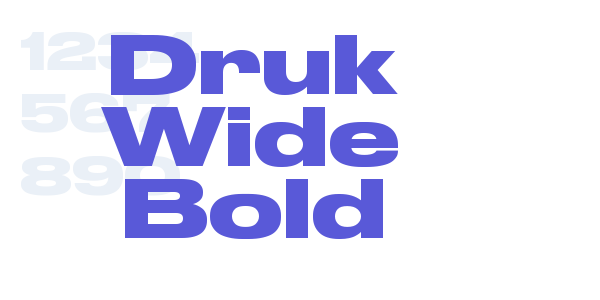 Druk Wide Bold font