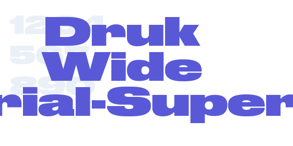 Druk Wide Trial-Super font