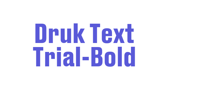 Druk Text Trial-Bold Font Download