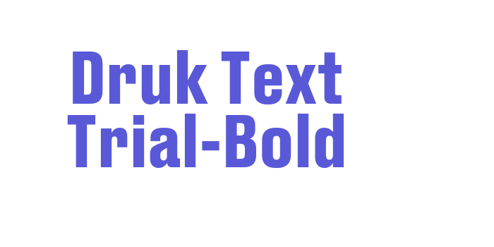 Druk Text Trial-Bold Font