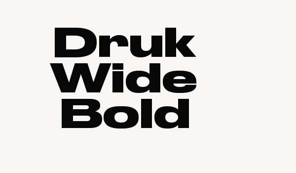 Druk Wide Bold Font