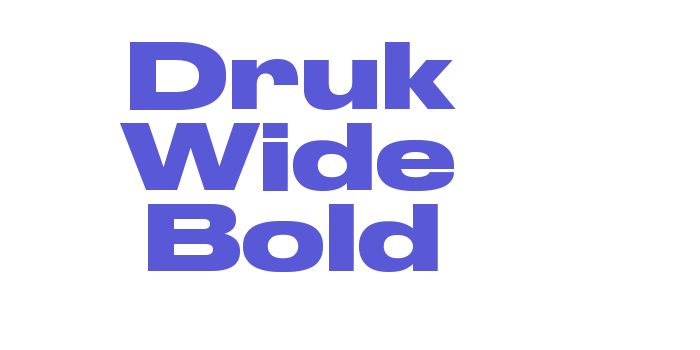 Druk Wide Bold Font Download