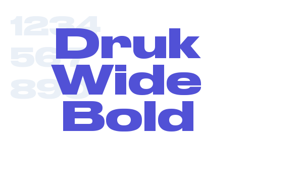 Druk Wide Bold font download