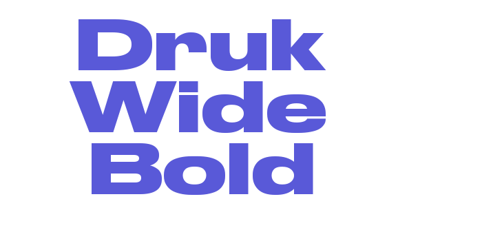 Druk Wide Bold Font