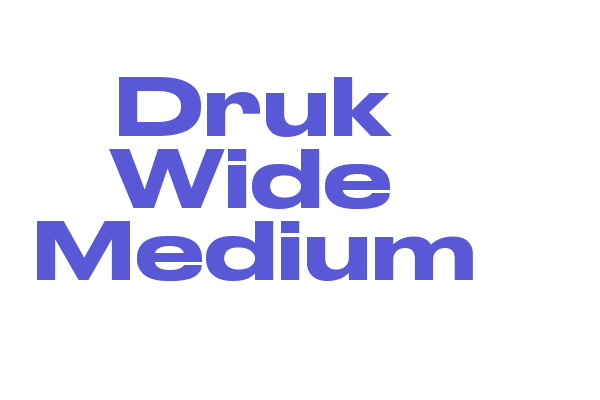 Druk Wide Medium Font