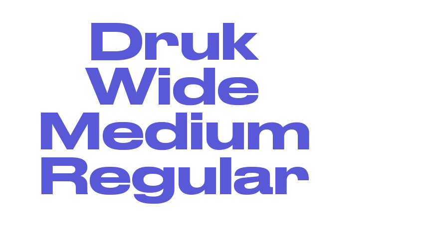 Druk Wide Medium Regular Font Download