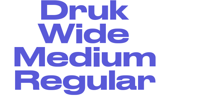 Druk Wide Medium Regular Font Download