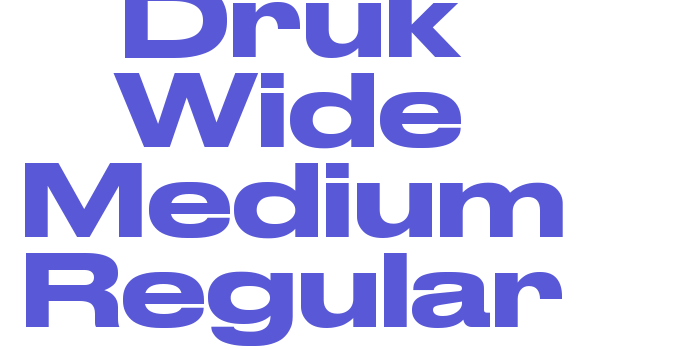 Druk Wide Medium Regular Font