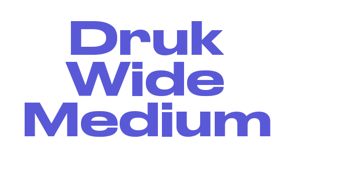 Download Druk Wide Medium Font