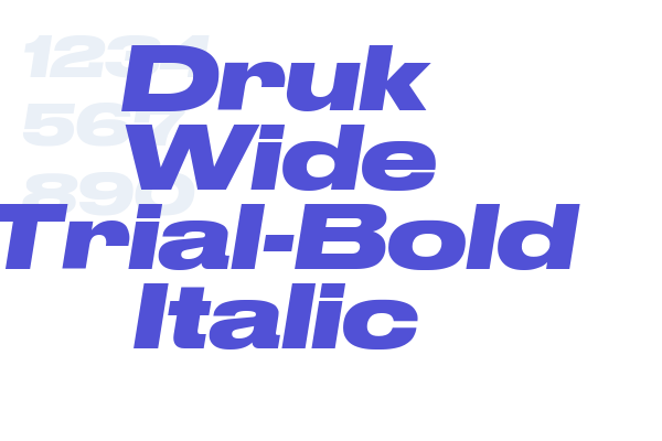 Druk Wide Trial-Bold Italic