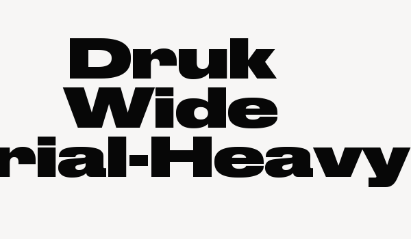 Druk Wide Trial-Heavy Font