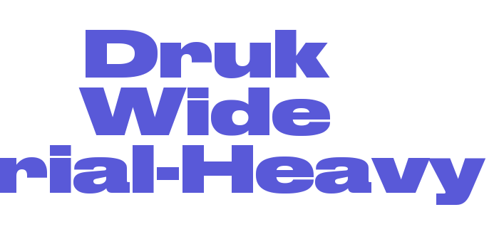 Druk Wide Trial-Heavy Font Download