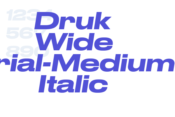 Druk Wide Trial-Medium Italic