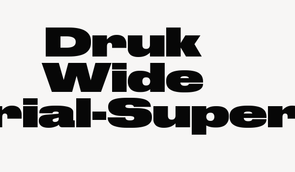 Druk Wide Trial-Super Font