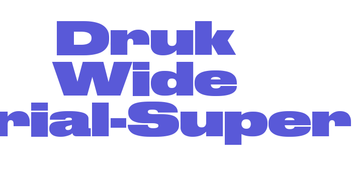 Druk Wide Trial-Super Font Download