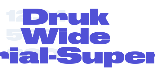 Druk Wide Trial-Super-font-download