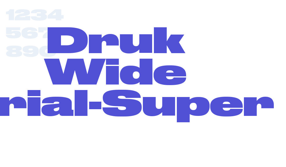 Druk Wide Trial-Super-font-download