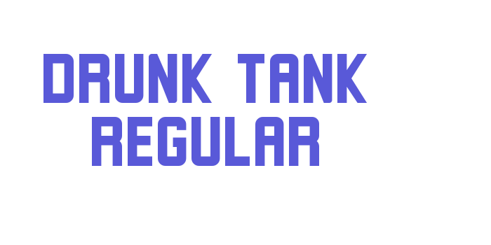 Drunk Tank Regular Font